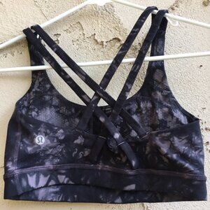 Lululemon Energy Bra Shibori Magnum Black Size 4